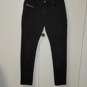 Diesel Men's Jifer Regular slim Tapered black Jeans Size 28x30 italy rock y2k
